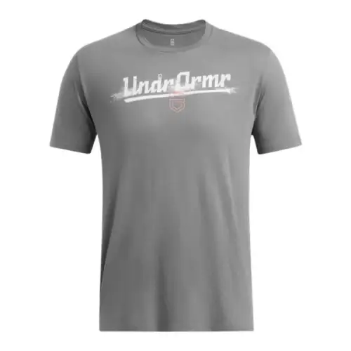 Under Armour Script T Shirt Men's Gray 025