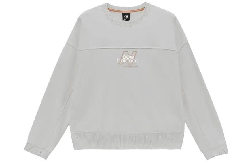 New Balance Sweatshirts Women's Gray Crew Neck Moderate Regular