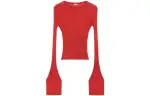 LOEWE T Shirts Women's Red Crew Neck Moderate Straight Fit