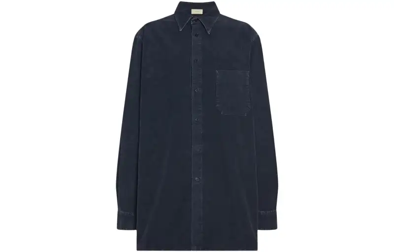 long-sleeve corduroy shirt
