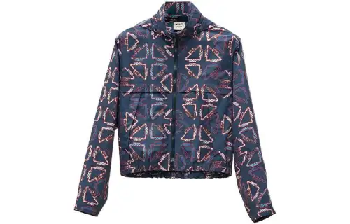 HERMES Jackets Women's Blue Detachable Hood Moderate Other