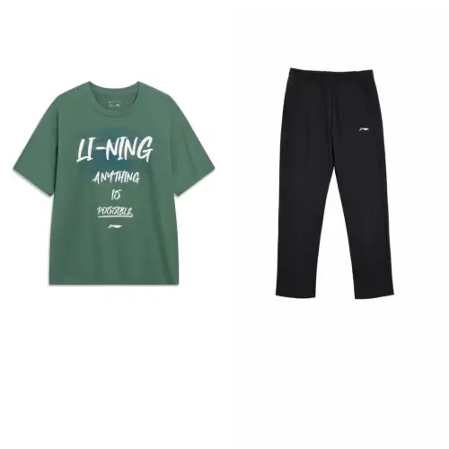 Li Ning Casual Sportswear Men's Crew Neck Moderate
