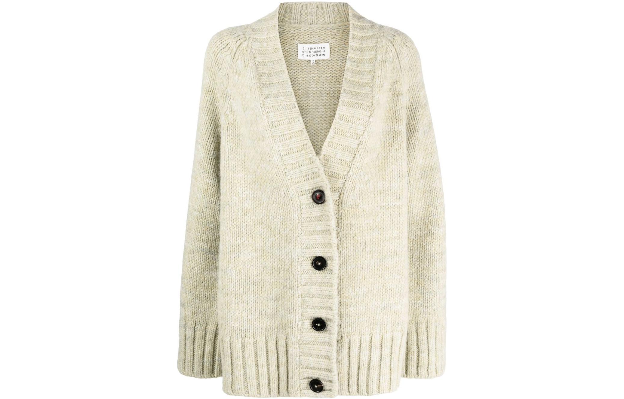 Maison Margiela Botanical Dye V neck Cardigan