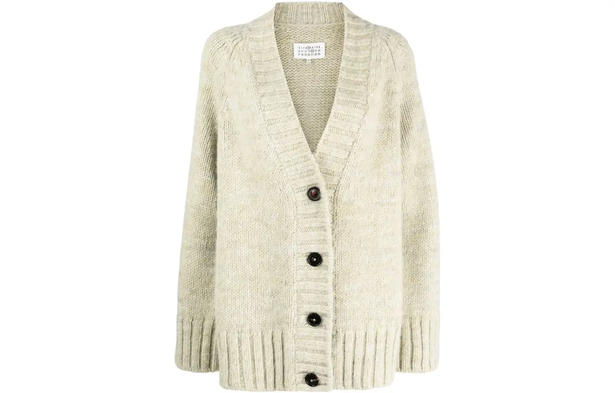 Maison Margiela Botanical Dye V neck Cardigan