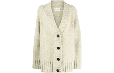 Maison Margiela Botanical Dye V neck Cardigan