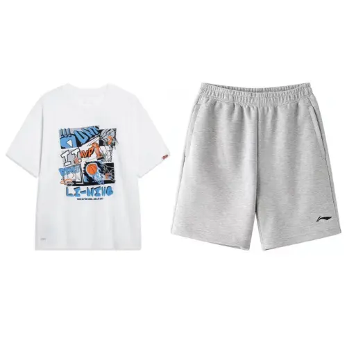 Li Ning Casual Sportswear Men's Crew Neck Moderate