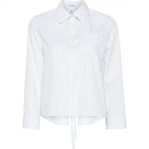 LOEWE SS24 Shirt Women's White Green