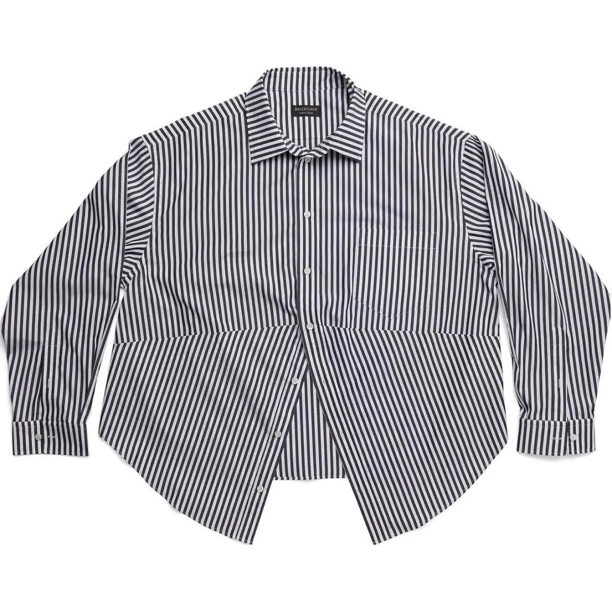Swing striped cotton shirt