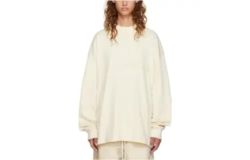 Fear Of God Essentials Sweatshirts Women's Eggshell White Crew Neck Moderate