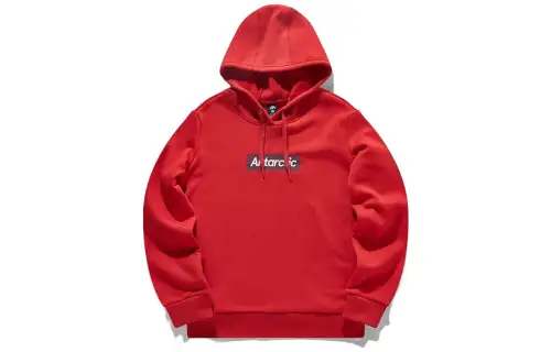 ANTA Life Collection Sweatshirts Women's Maple Leaf Red Hooded Thickened Regular
