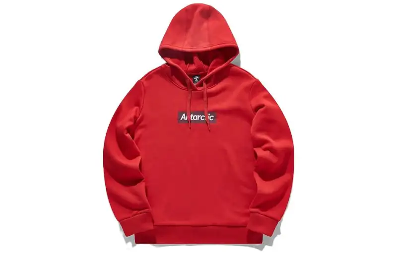 ANTA Life Collection Sweatshirts Women's Maple Leaf Red Hooded Thickened Regular
