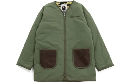 A BATHING APE Jackets Women's Green Collarless Moderate