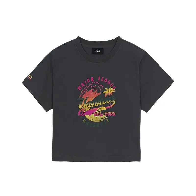 MLB New York Yankees T Shirt Women's Dark Charcoal Gray