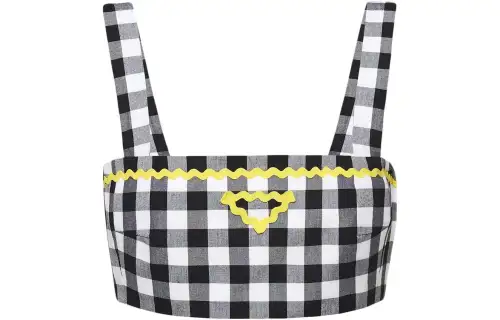 PRADA Camisoles Women's Black Square Collar Moderate Other