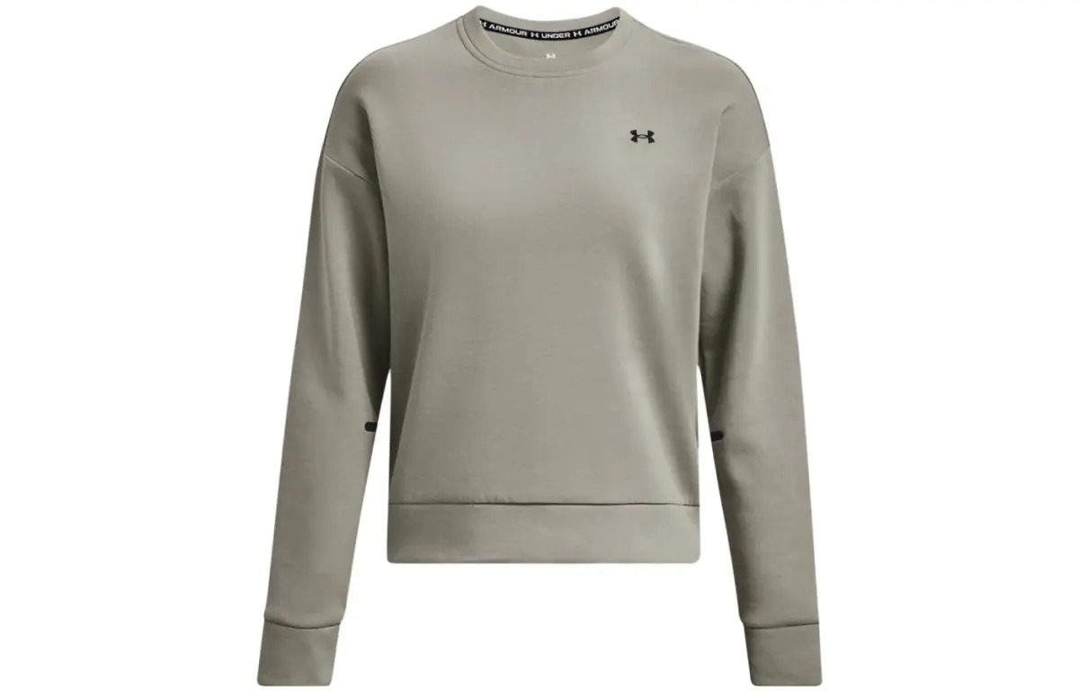 Under Armour Sweatshirts Women's Green Crew Neck Moderate Other