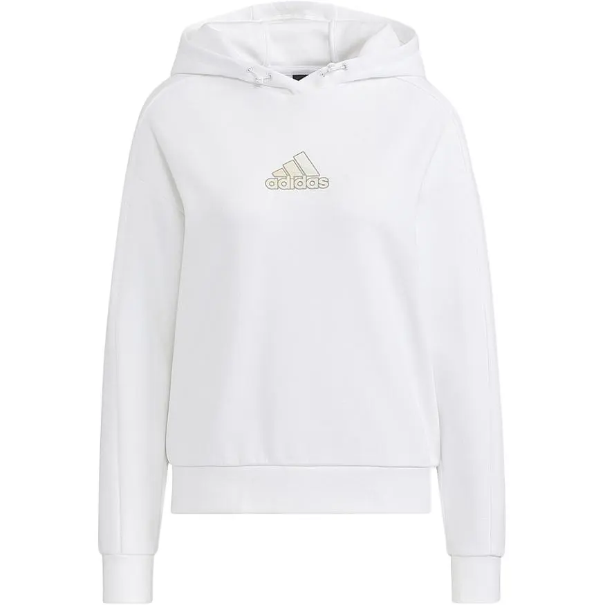 Adidas Sweatshirts Women's White Hooded Moderate Regular