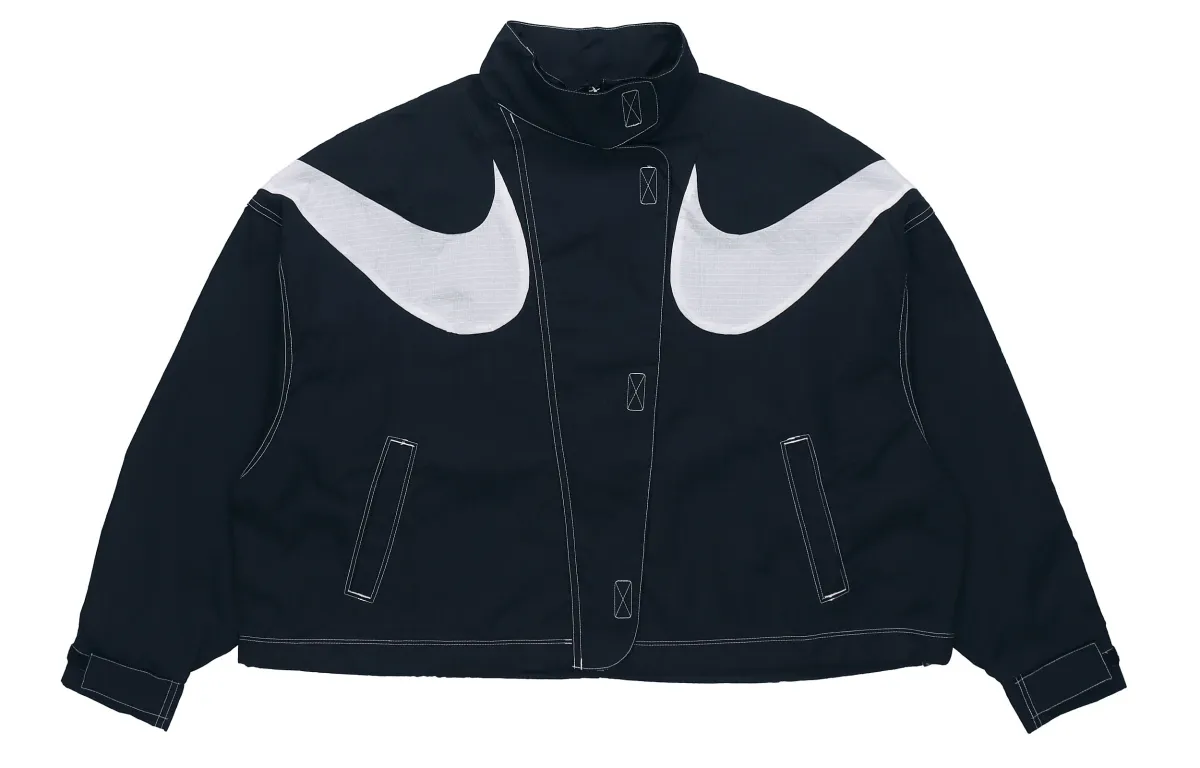 Nike Jackets Women's Black Stand Collar Moderate Other
