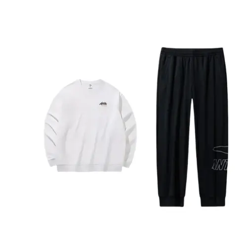 ANTA Sweatshirt Sets Unisex Crew Neck Moderate