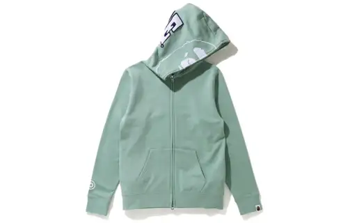 A BATHING APE Sweatshirts Women's Hooded Moderate Cardigan