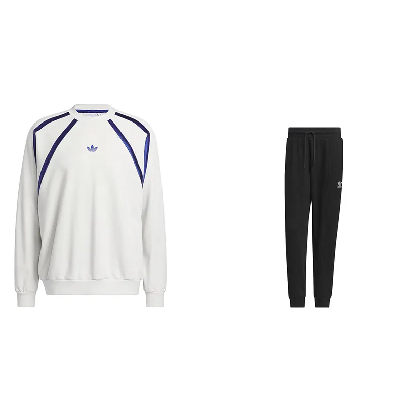 Adidas Originals Sweatshirt Sets Unisex Crew Neck Moderate