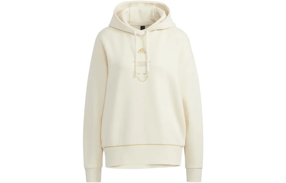Adidas Sweatshirts Women's Ecru Hooded Moderate Regular