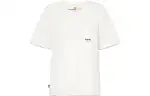 Timberland T Shirts Women's White Crew Neck Moderate Straight Fit