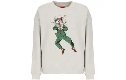 Kenzo cartoon-print cotton sweatshirt