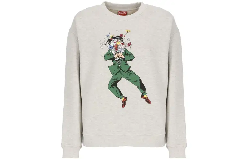 Kenzo cartoon-print cotton sweatshirt