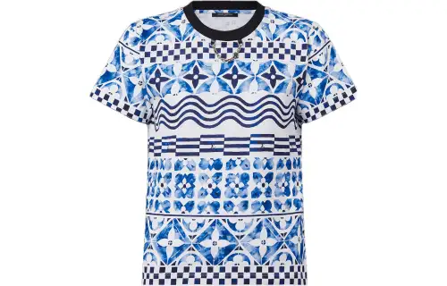 LOUIS VUITTON Monogram Tile T-Shirt