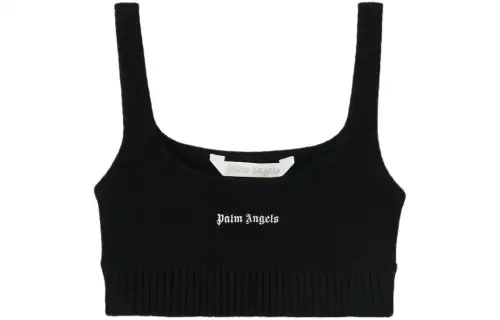 Palm Angels embroidered-logo knit tank top