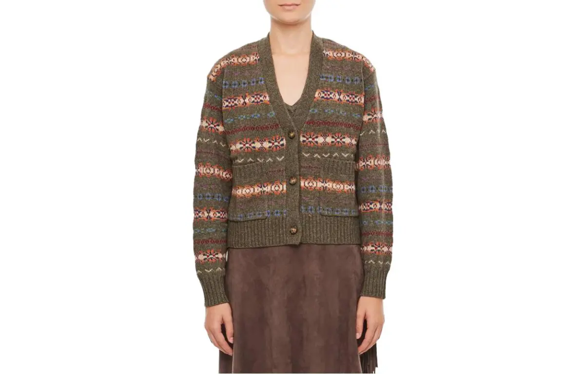 Polo Ralph Lauren SS23 Sweater Standard Women's Green Multicolor