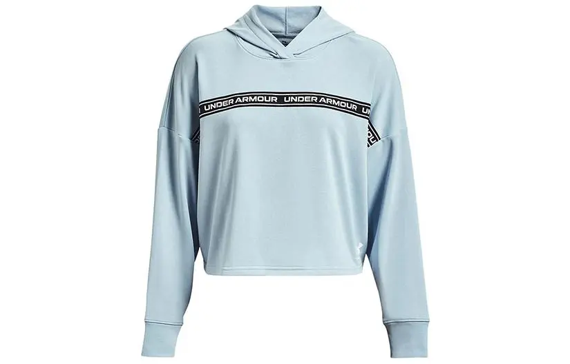 Under Armour Sweatshirts Women's Blue Hooded Moderate Straight Fit