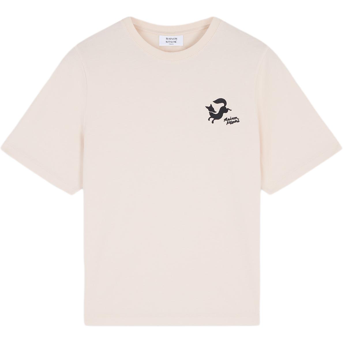 Женская футболка Maison Kitsune (белая)