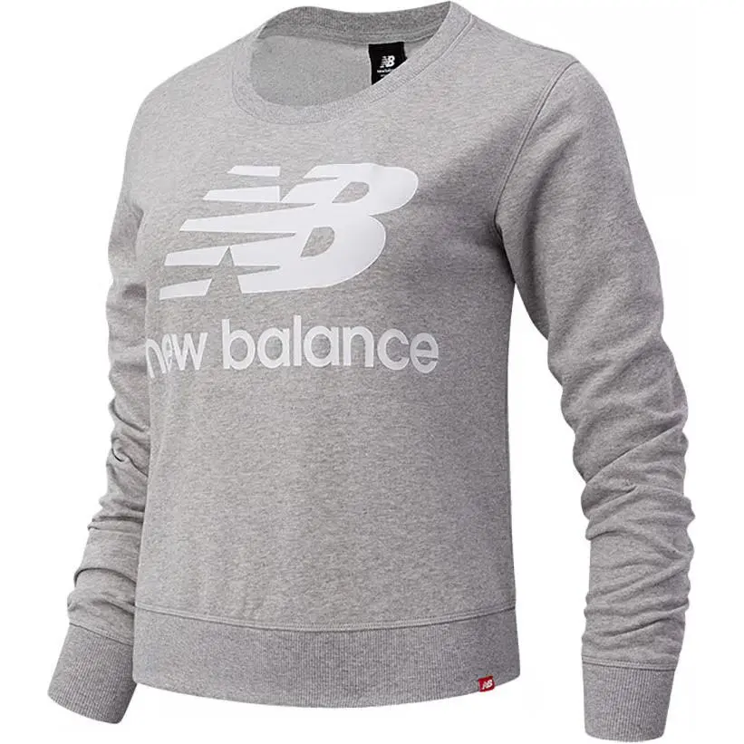 New Balance Sweatshirts Women's Light Gray Crew Neck Moderate Regular