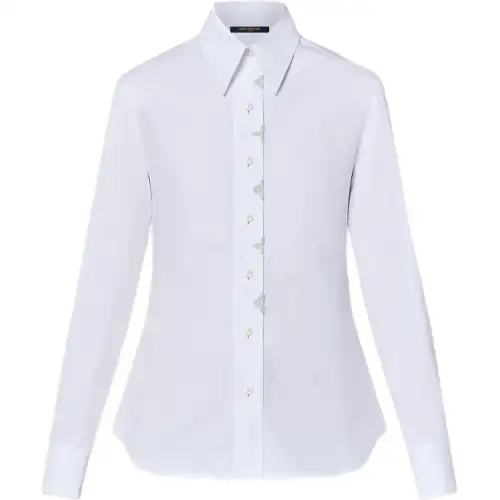 LOUIS VUITTON Monogram Flower Accent Shirt