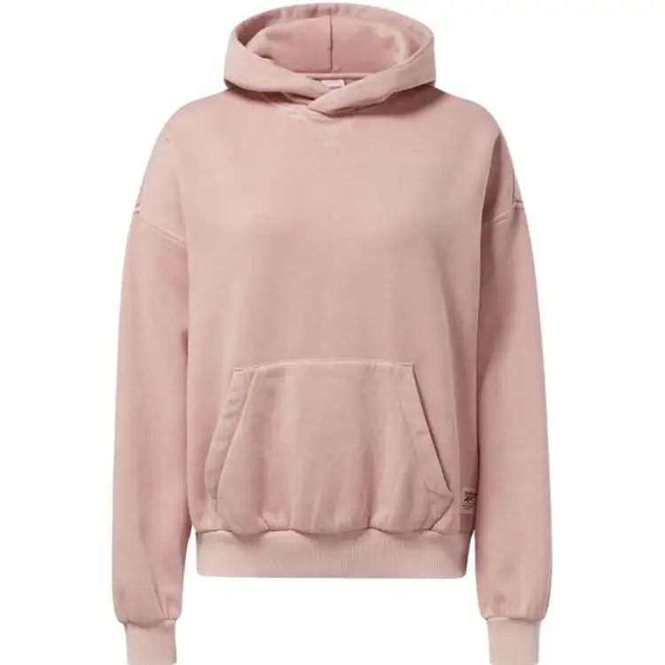 Reebok Sweatshirts Women's Pink Hooded Moderate Regular