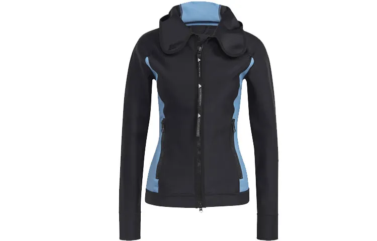Adidas Jackets Women's Black Hooded (Non-detachable) Moderate Nipped-in Waist