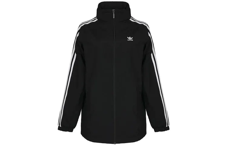 Adidas Originals Jackets Women's Black Hooded Moderate