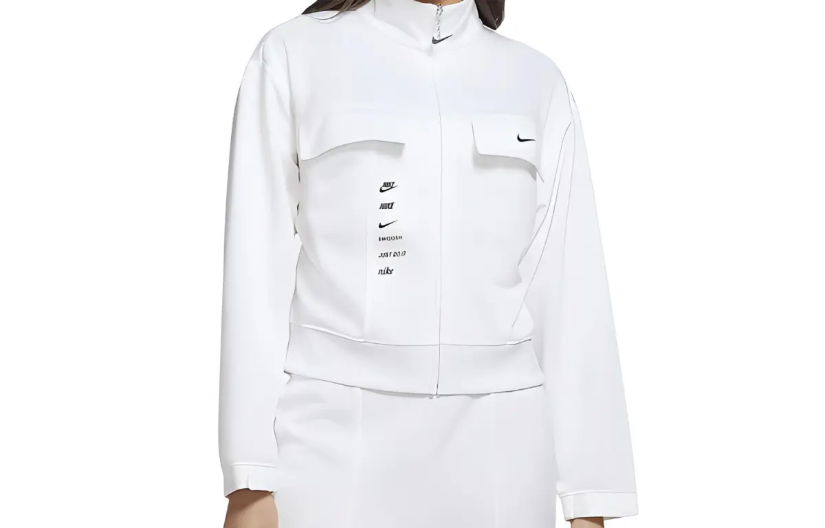 Nike Jackets Women's White Stand Collar Moderate Other