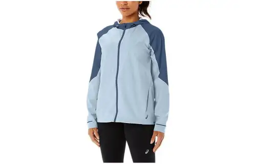ASICS Jackets Women's Blue Hooded Moderate Other