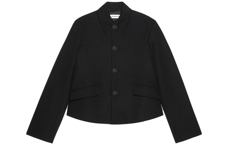 Balenciaga SS22 Jackets & Coats Regular Fit Women's Black