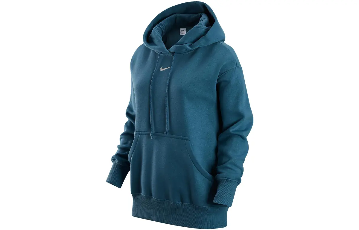 Nike Sweatshirts Women's Blue Hooded Moderate Regular