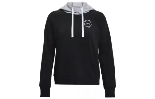 Under Armour Sweatshirts Women's Black Hooded Moderate Regular