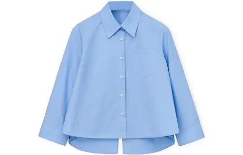 LOEWE Shirts Women's Pink/Blue Lapel Moderate Other