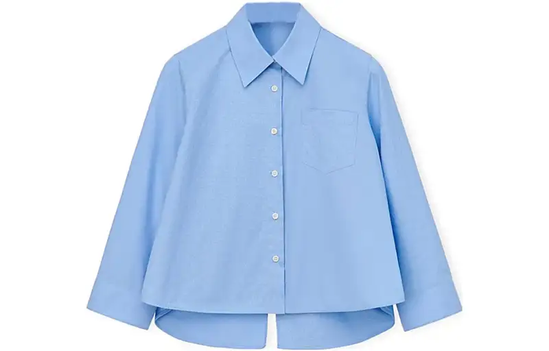LOEWE Shirts Women's Pink/Blue Lapel Moderate Other