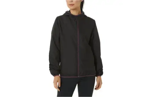 ASICS Jackets Women's Black Hooded Moderate Other