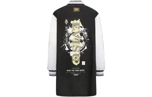 EVISU Jackets Women's Black Baseball Collar Moderate Other