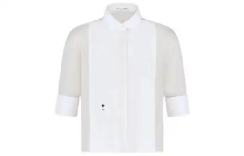 DIOR Shirts Women's White Square Collar Moderate Other