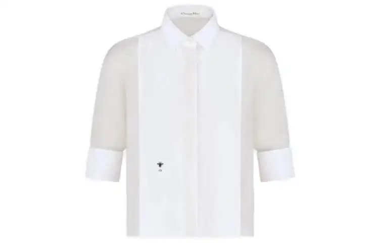 DIOR Shirts Women's White Square Collar Moderate Other