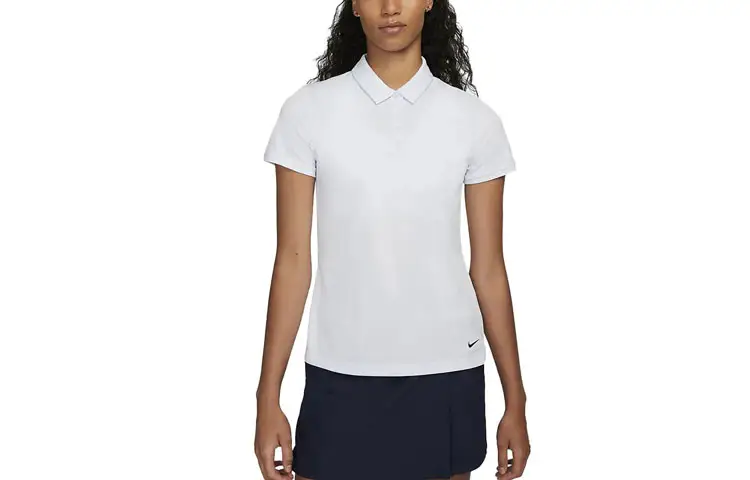 Nike Polo Shirts Women's Soccer Gray Polo Collar Moderate Straight Fit